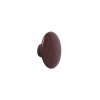 Muuto DOTS Wieszak Drewniany XS - 6.5 cm Burgundowy